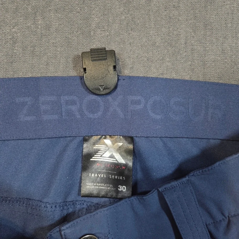 ZeroXposur Cargo Shorts Mens 30 Blue Travel Series Lightweight Outdoor Active